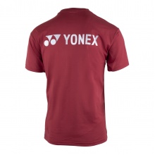 Yonex Tshirt Promo (Baumwolle) VCore weinrot Herren